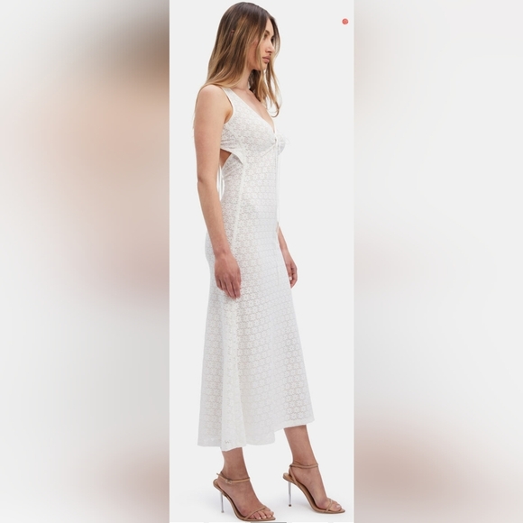 BARDOT Stina Midi Dress In Orchid White size 2 - Picture 3 of 12